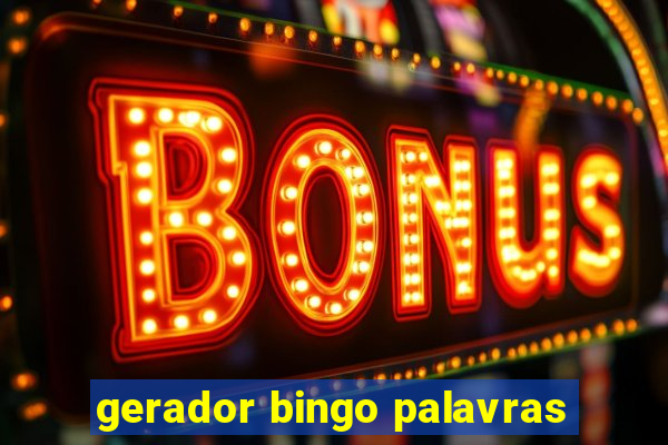 gerador bingo palavras